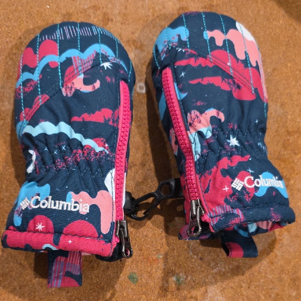 Columbia Kids' Infant Mittens in Pink and Blue